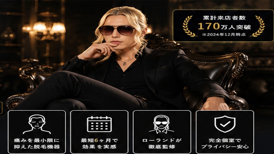 男性向け美容サロンのイメージ