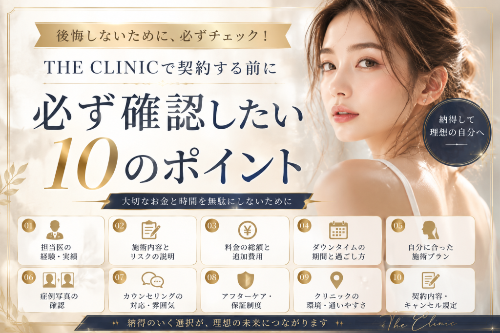 THE CLINICの気になる口コミと契約前の確認ポイント