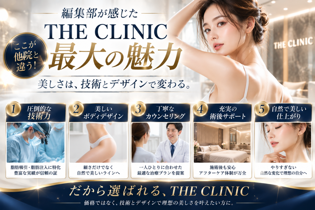 THE CLINICの特徴と仕上がりを考えるポイント
